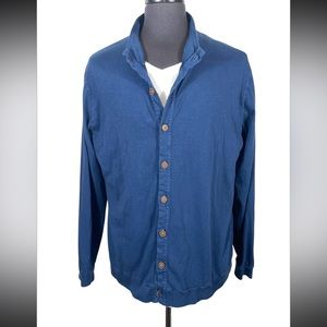 SUPERB PETER MILLAR COLLECTION SLOUCH NAVY COTTON CARDIGAN XL